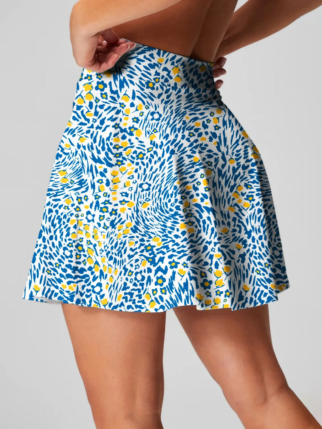 Morgan & Brooke | Black Pleated High-Waist Chiffon Skirt