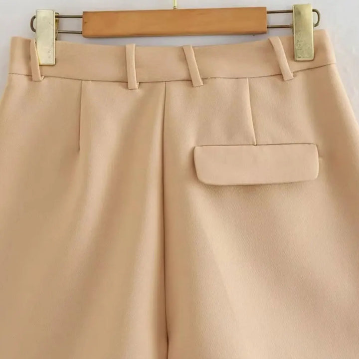 Morgan & Brooke | Sand Relaxed Fit Drawstring Cotton-Blend Shorts