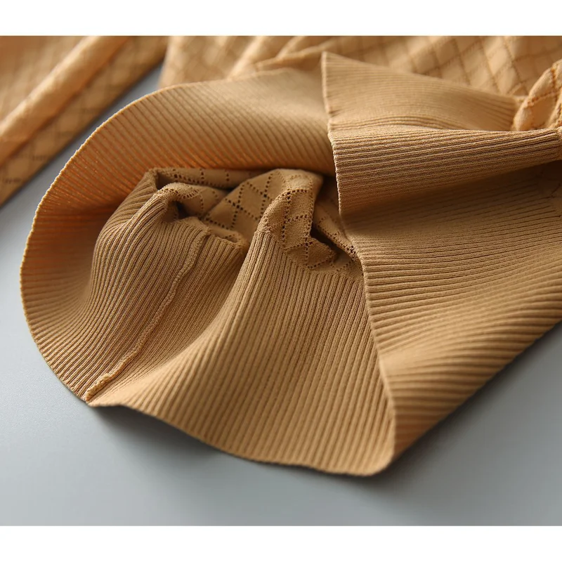 Morgan & Brooke | Ivory Diamond Pointelle Knit Top