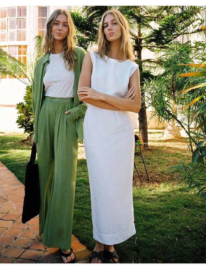 Morgan & Brooke | Cropped Linen Top