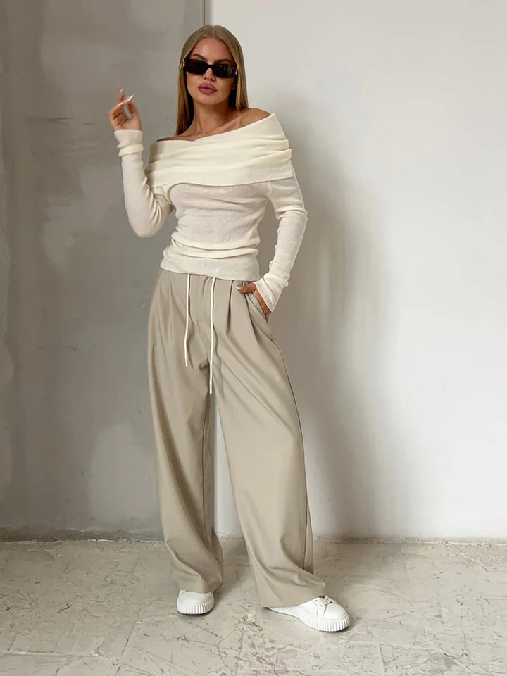 Morgan and Brooke | Off-Shoulder Knit Top