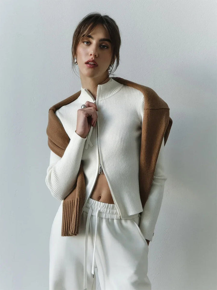Morgan and Brooke | Hässleholm | Cotton Double-Zip Knit