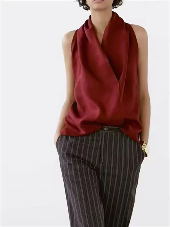 Morgan and Brooke | Drape Linen Vest