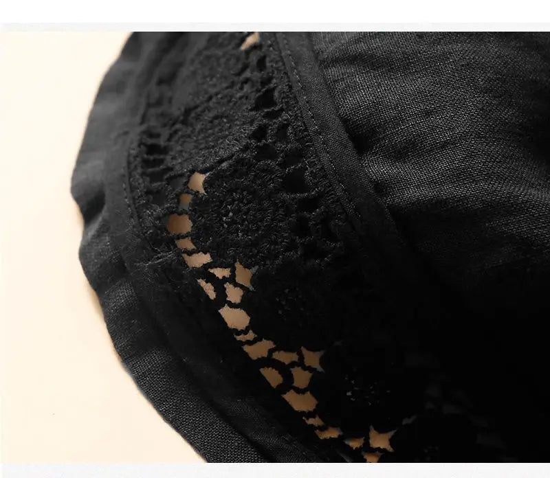 Morgan & Brooke | Embroidered Linen Shorts