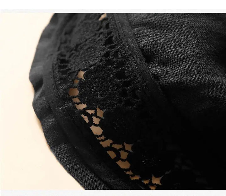 Morgan & Brooke | Embroidered Linen Shorts