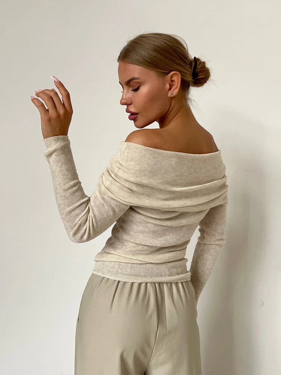 Morgan and Brooke | Off-Shoulder Knit Top