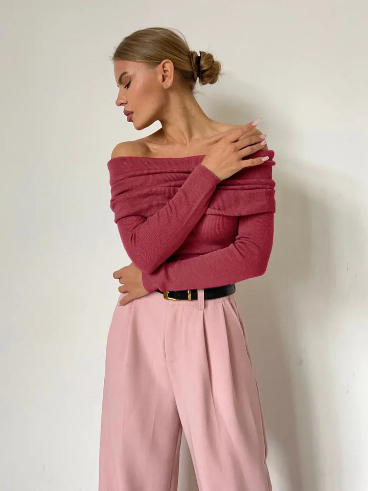Morgan and Brooke | Off-Shoulder Knit Top