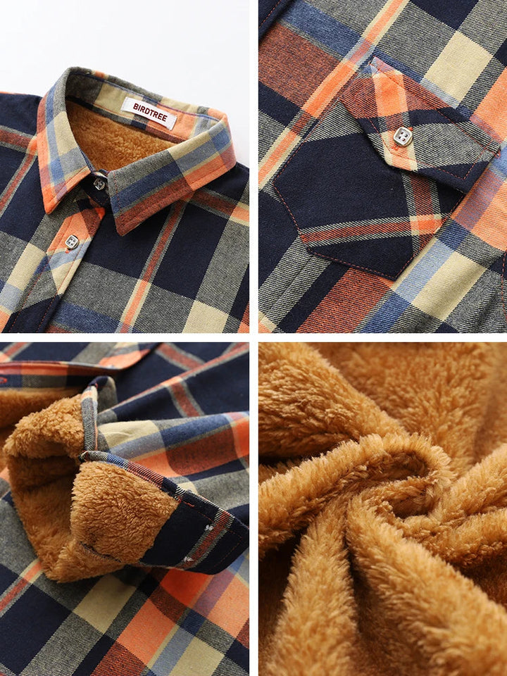 Morgan & Brooke | Red Plaid Relaxed-Fit Flannel Shirt
