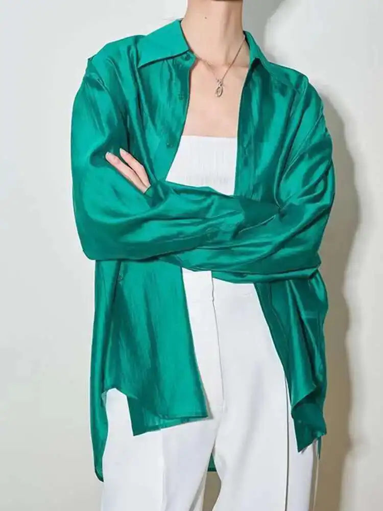 Morgan and Brooke | Flowing Silk Poplin Blouse | Blouse, Silk, Poplin