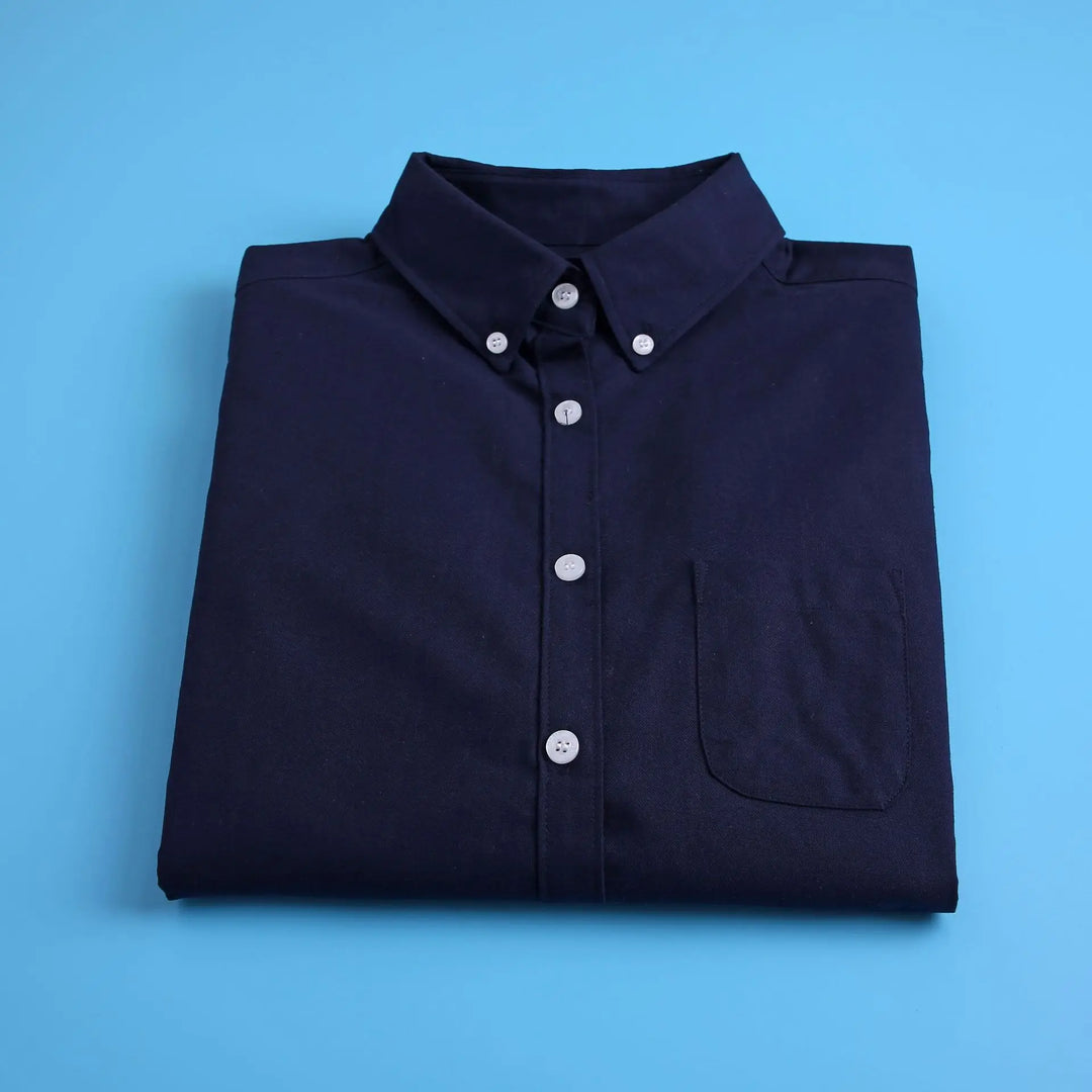 Morgan & Brooke | Pastel Tailored Button-Up Oxford Cotton Blouse