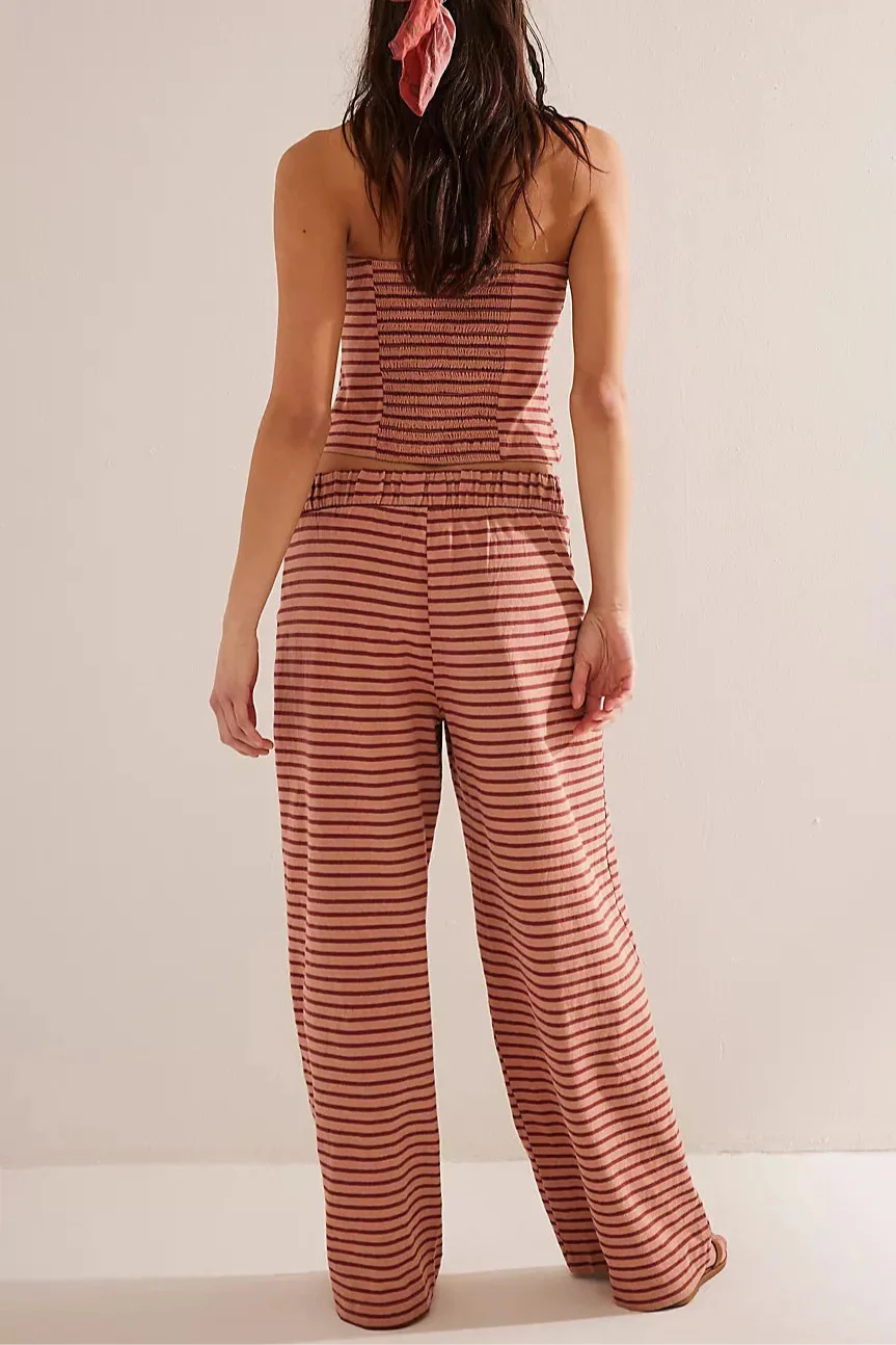 Morgan and Brooke | Linen Striped Set