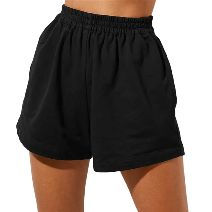 Morgan & Brooke | Cloud White High-Waist Relaxed Cotton Shorts