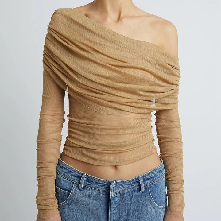 Morgan & Brooke | Oversized Sheer Mesh Overshirt
