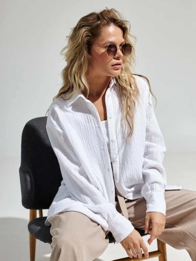 Morgan & Brooke | Breathable Short-Sleeve Cotton Shirt