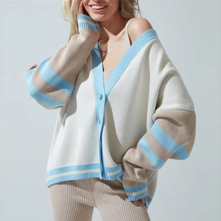 Morgan & Brooke | Button-Up Ribbed Cotton Cardigan