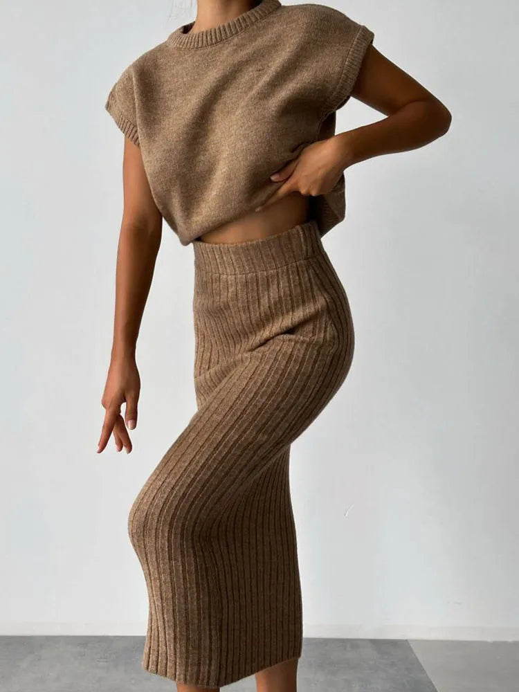 Morgan and Brooke | | Rib Sleeveless Set