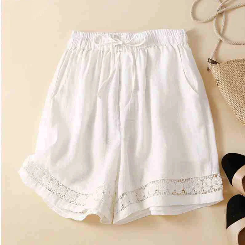 Morgan & Brooke | Embroidered Linen Shorts