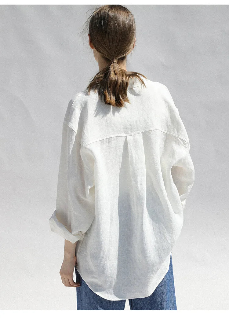 Morgan and Brooke | Oversized Linen Blouse