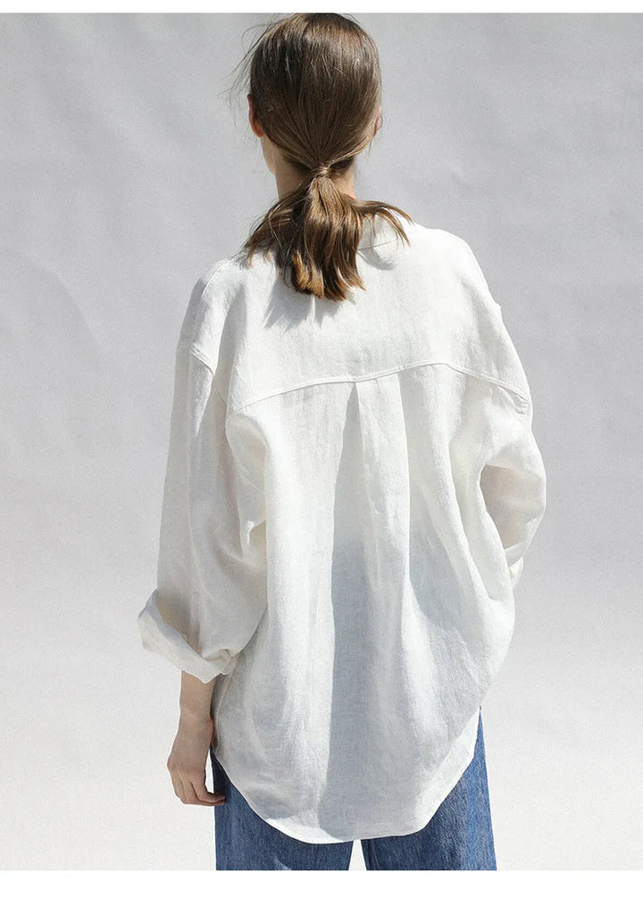 Morgan and Brooke | Oversized Linen Blouse