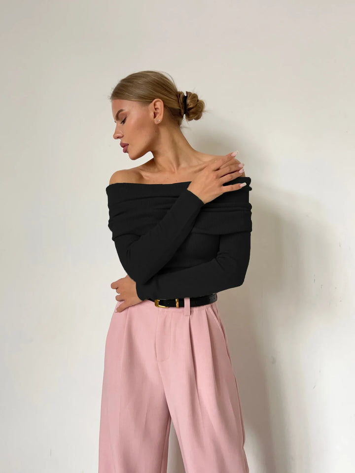 Morgan and Brooke | Off-Shoulder Knit Top