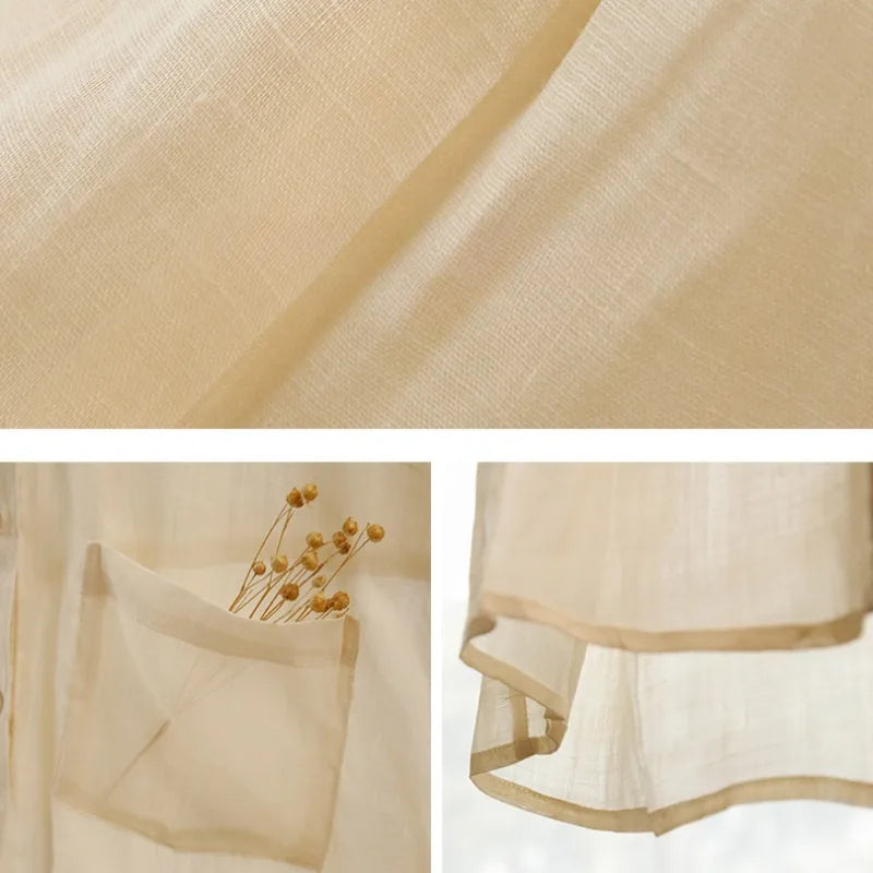Morgan & Brooke | Sheer Oversized Ramie Shirt