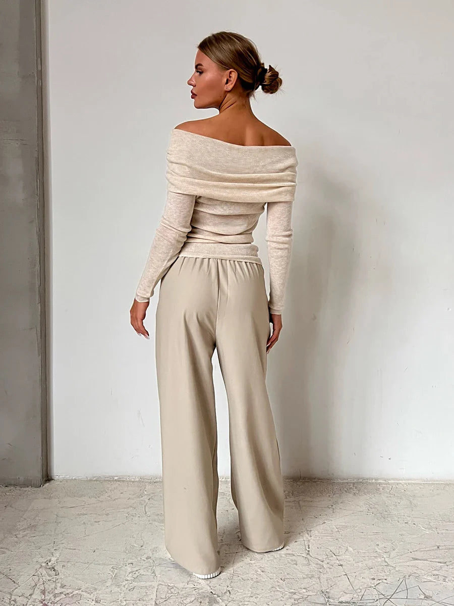 Morgan & Brooke | Off-Shoulder Knit Top