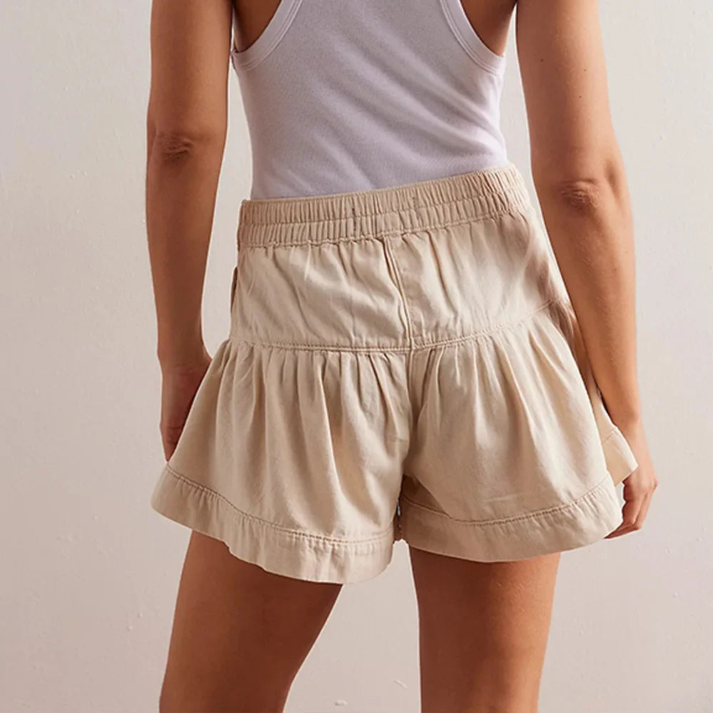 Morgan & Brooke | Navy High-Waist Tailored Cotton-Twill Shorts