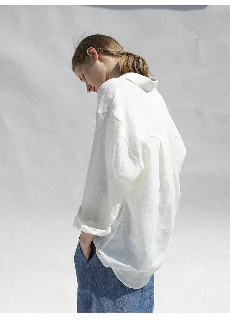 Morgan and Brooke | Oversized Linen Blouse