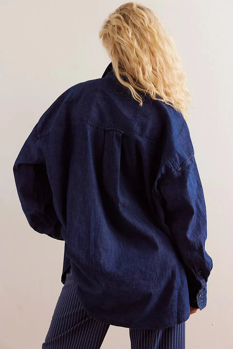 Morgan & Brooke | Light Blue Washed Boxy Denim Overshirt
