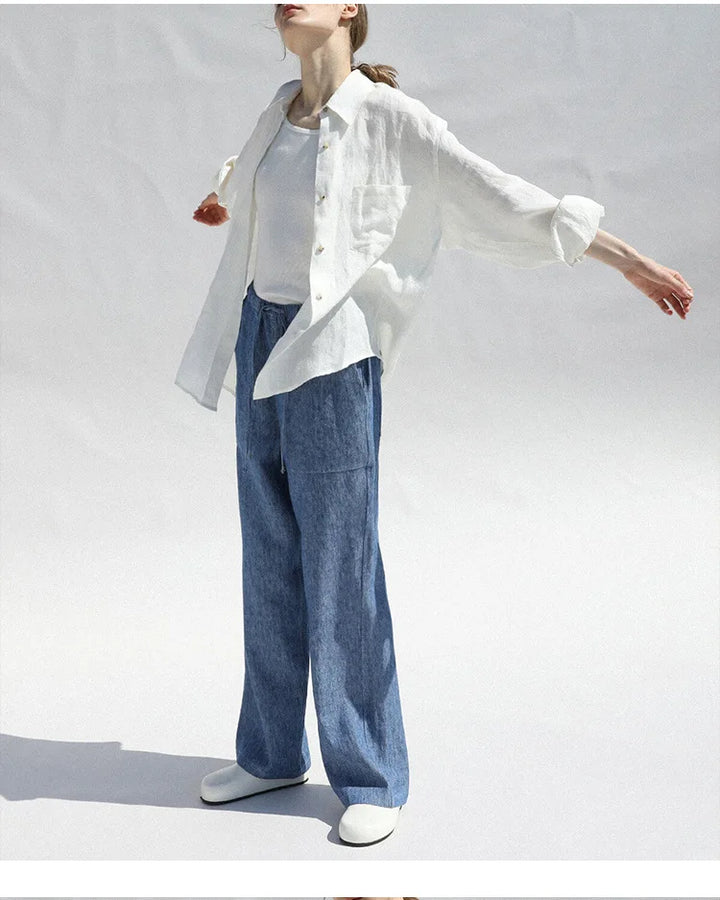 Morgan and Brooke | Oversized Linen Blouse
