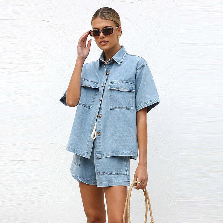 Morgan and Brooke | | Denim 2-Piece Set