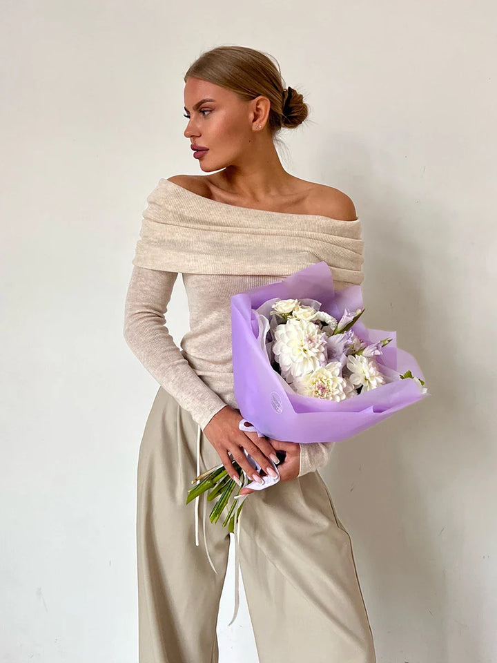 Morgan and Brooke | Off-Shoulder Knit Top