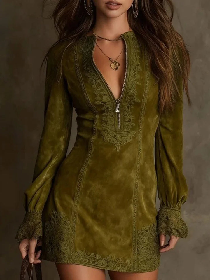 Morgan and Brooke | | Short Suede Dress