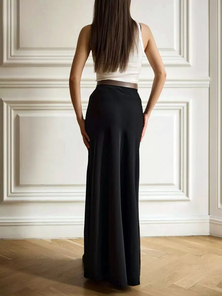Morgan & Brooke | Fishtail Satin Maxi Skirt