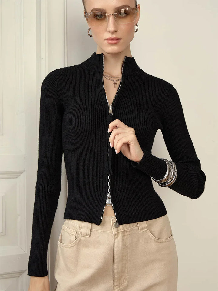 Morgan and Brooke | Hässleholm | Cotton Double-Zip Knit
