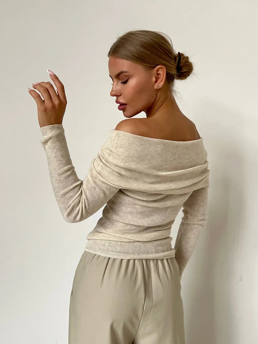 Morgan & Brooke | Off-Shoulder Knit Top
