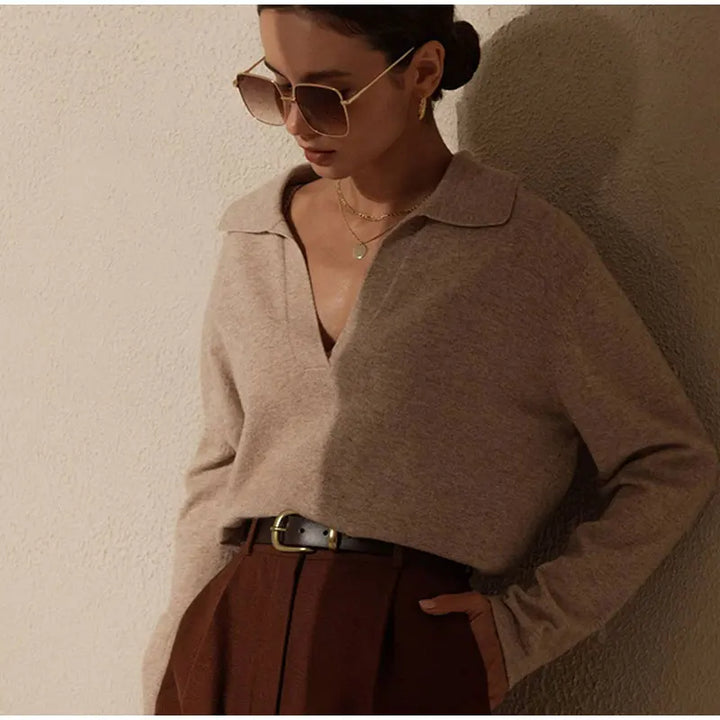 Morgan & Brooke | Short-Sleeve Ribbed Cotton Polo