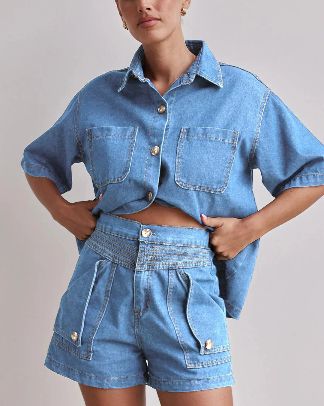 Morgan and Brooke | Denim Set - 100% Cotton