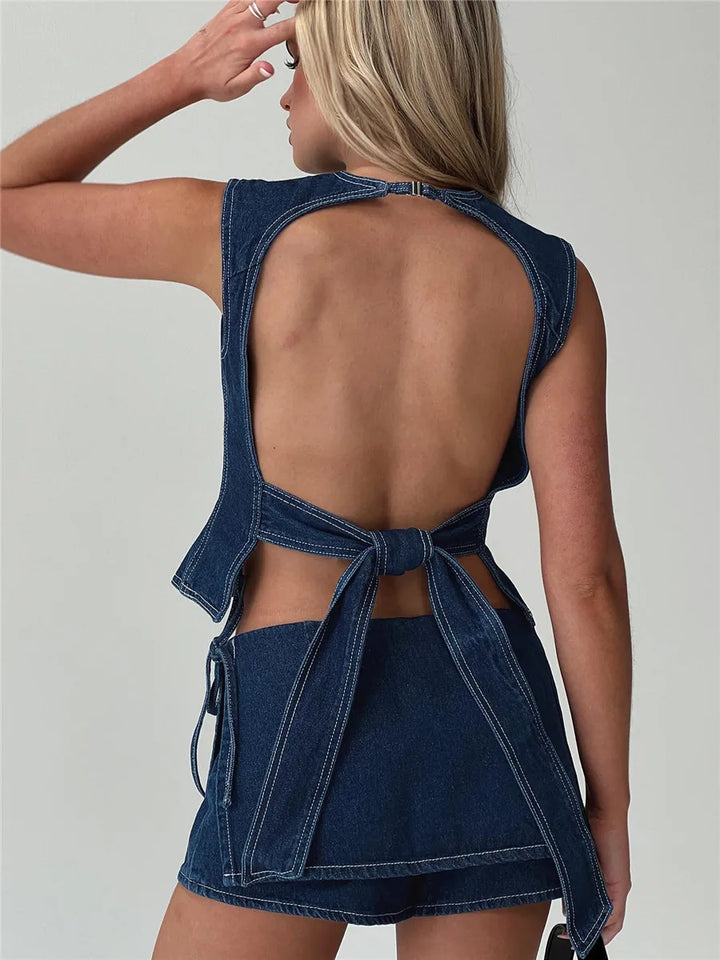 Morgan & Brooke | Pocketed Mini A-Line Skirt