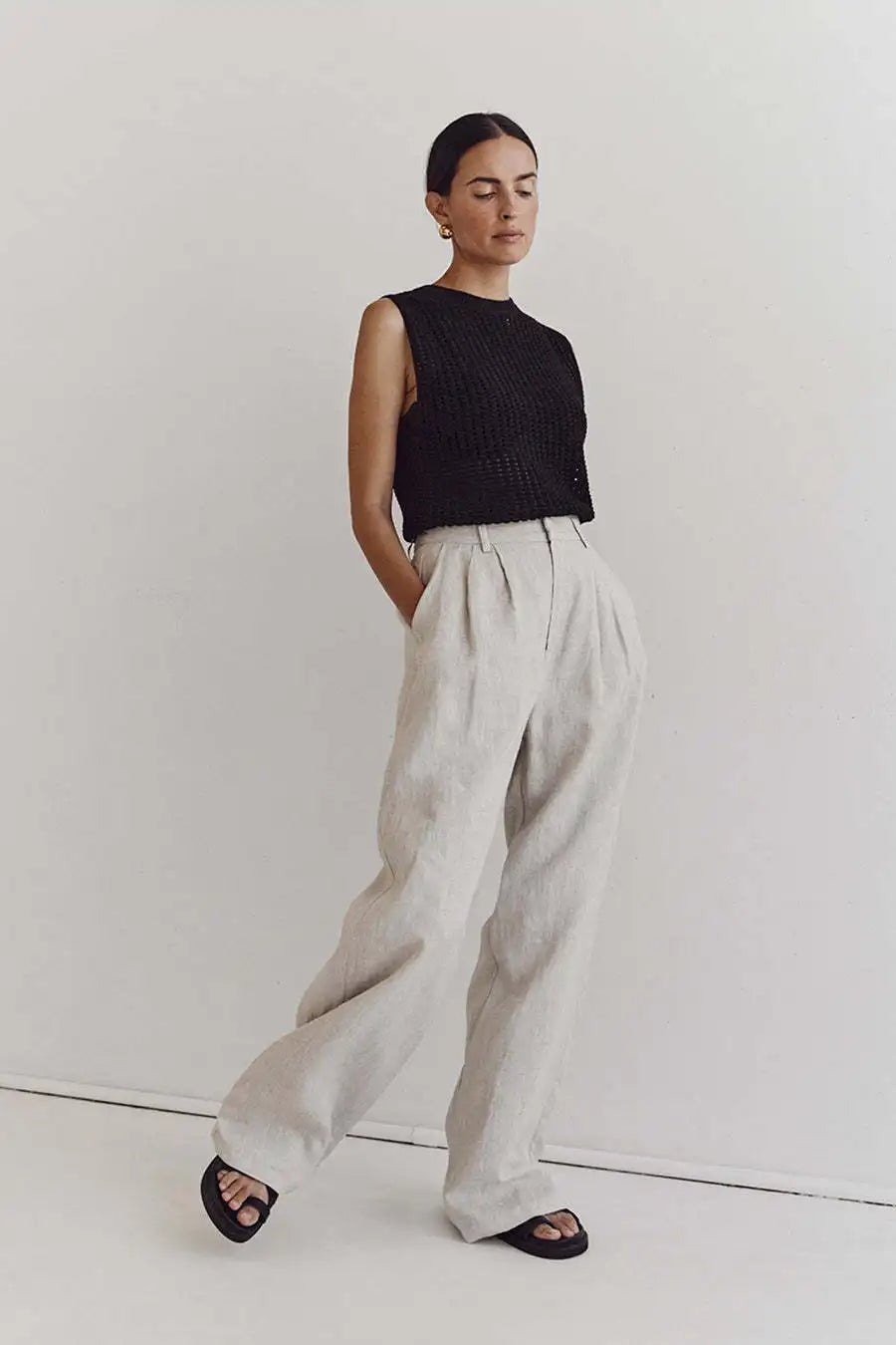 Morgan and Brooke | Hollow Knit Tank
