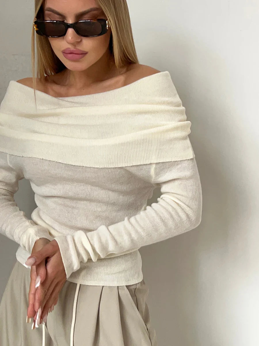 Morgan & Brooke | Off-Shoulder Knit Top