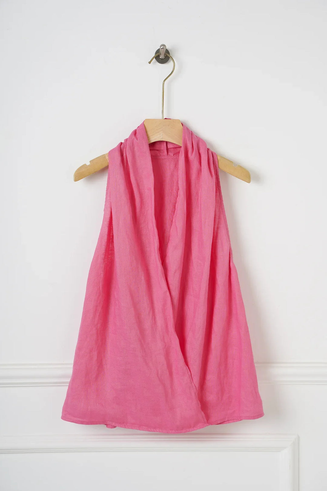Morgan & Brooke | Draped Sleeveless Linen Vest