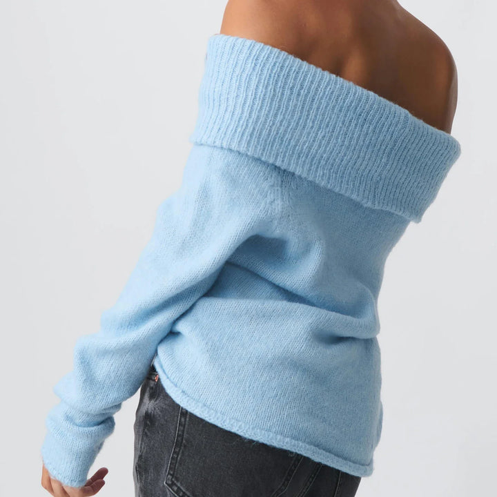 Morgan & Brooke | Cropped Ribbed Cotton-Blend Knit Top