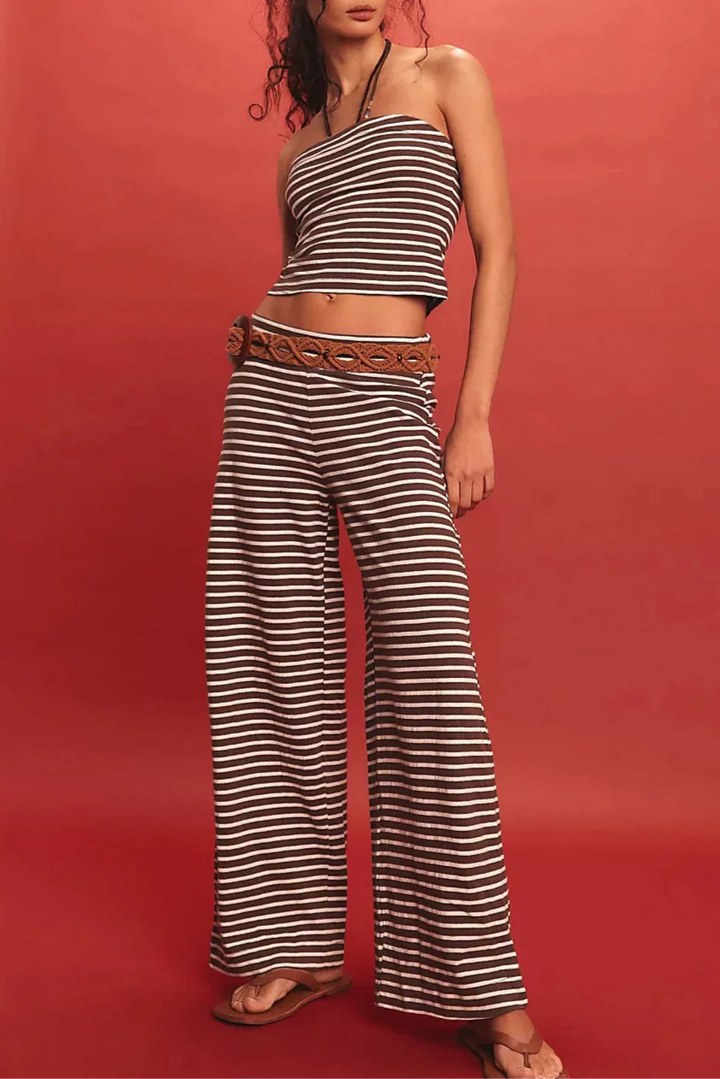 Morgan and Brooke | Linen Striped Set