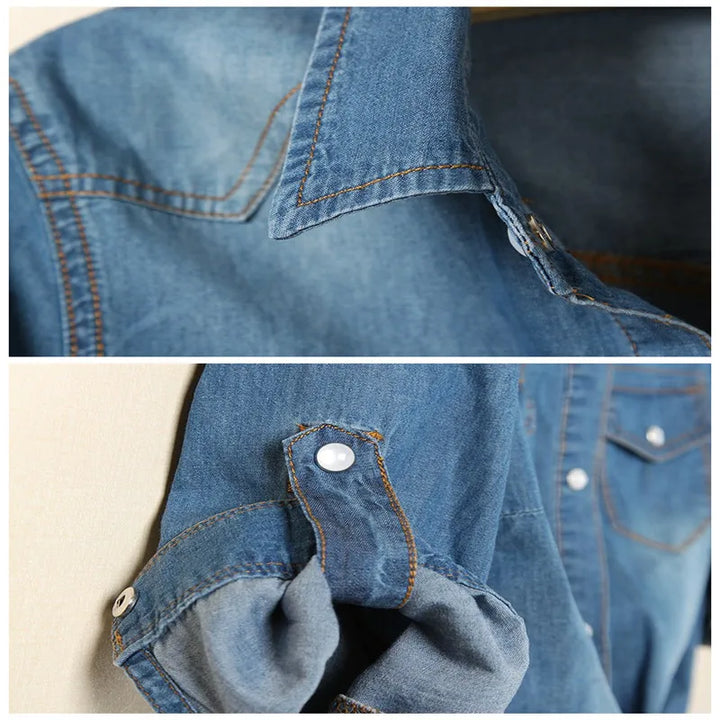 Morgan and Brooke | Denim Crop-Top