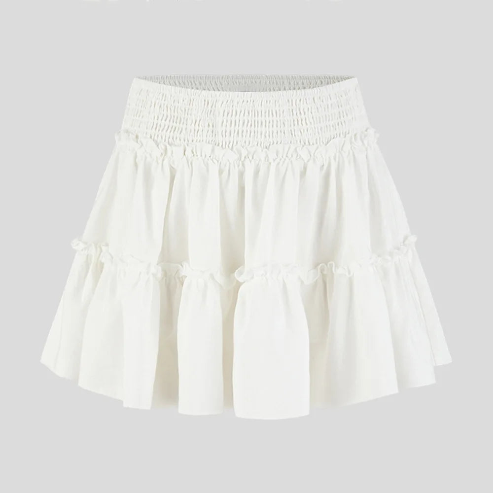 Morgan & Brooke | Leopard Print Tiered Ruffle Skirt