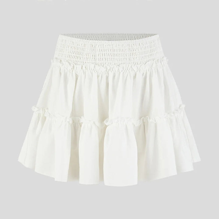 Morgan & Brooke | Leopard Print Tiered Ruffle Skirt