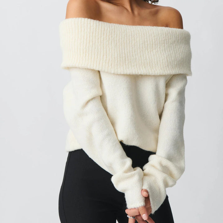 Morgan & Brooke | Cropped Ribbed Cotton-Blend Knit Top