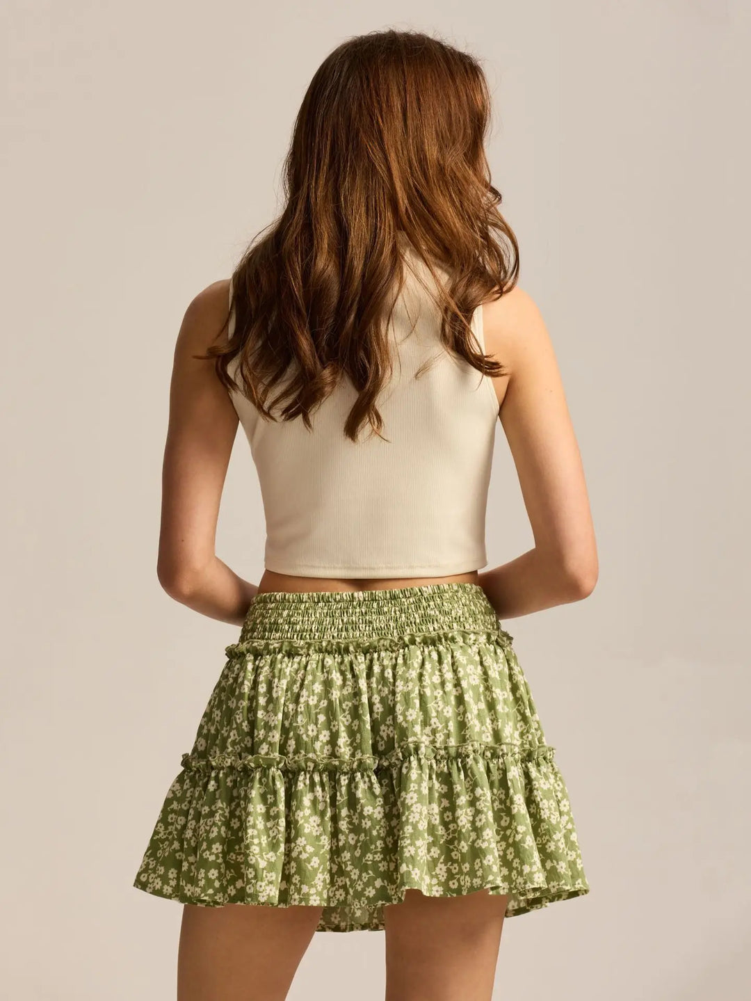 Morgan & Brooke | Leopard Print Tiered Ruffle Skirt