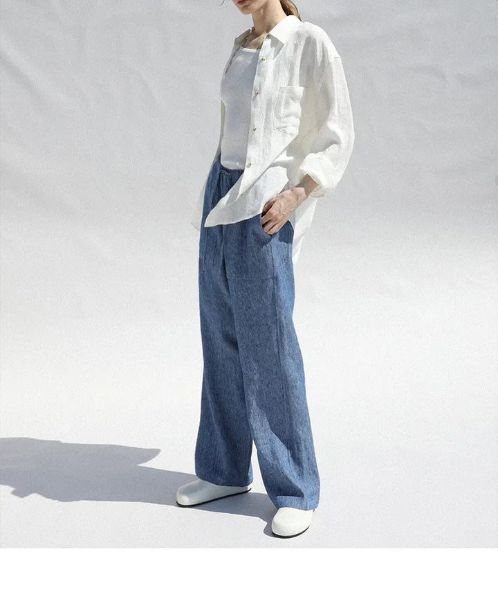 Morgan and Brooke | Oversized Linen Blouse